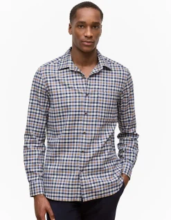 Brushed Cotton Multi Check Shirt