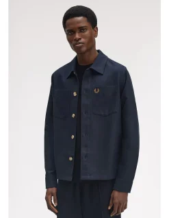 Brushed Twill Regular Fit Cotton Overshirt