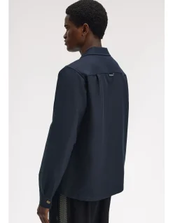 Brushed Twill Regular Fit Cotton Overshirt