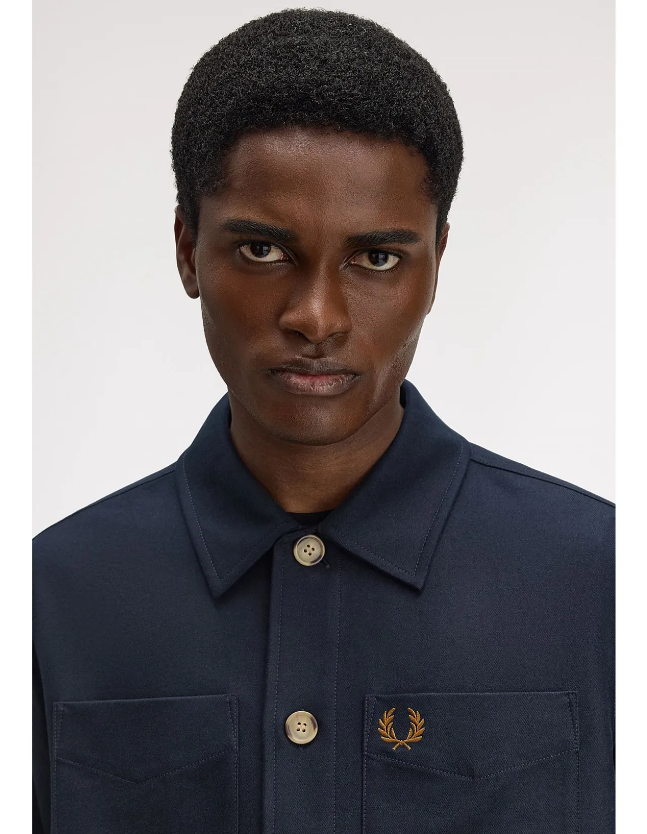 Brushed Twill Regular Fit Cotton Overshirt