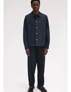 Brushed Twill Regular Fit Cotton Overshirt