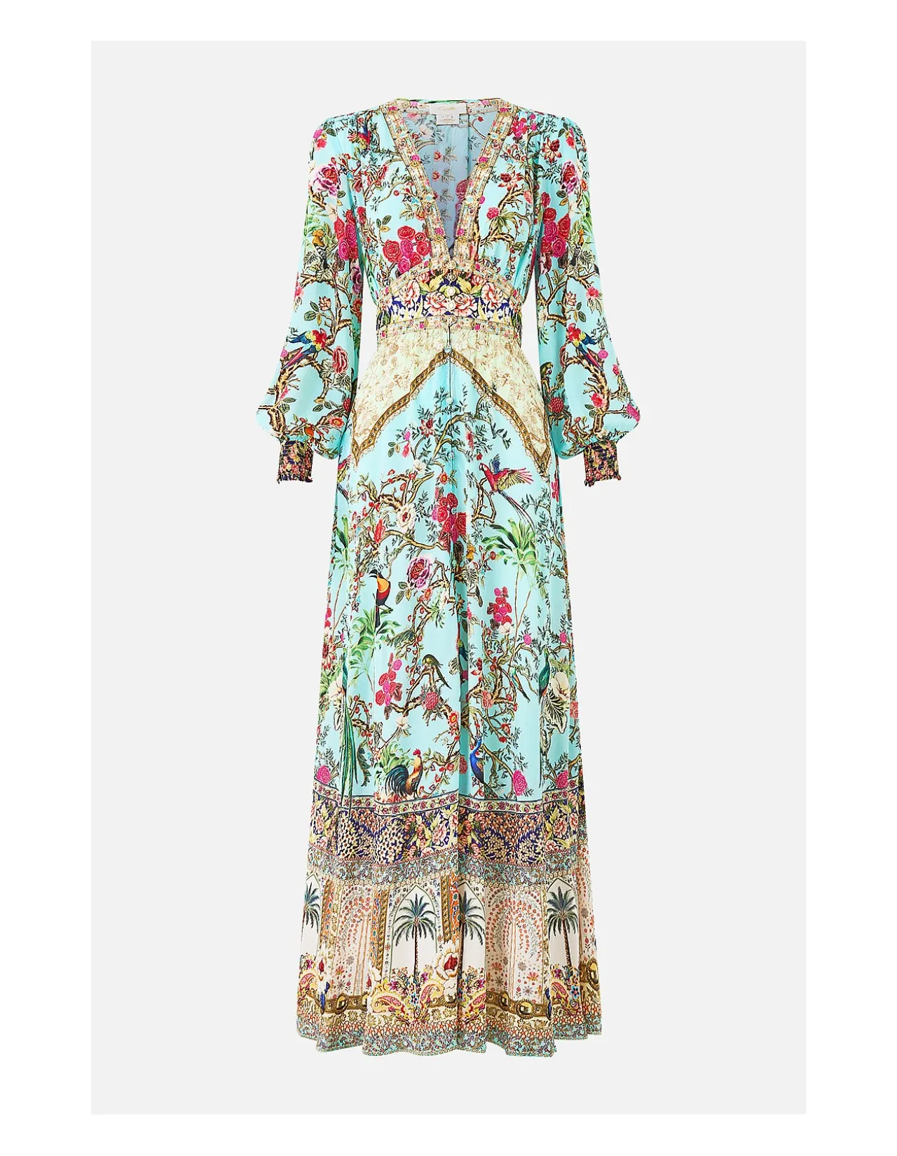 BUTTON DRESS WITH SHAPED WAISTBAND
