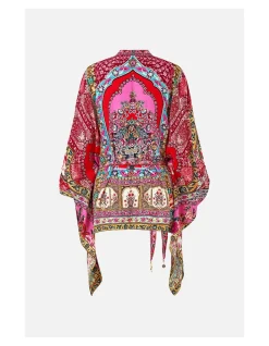 BUTTON THROUGH SCARF BLOUSE