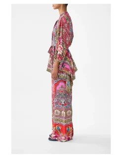 BUTTON THROUGH SCARF BLOUSE