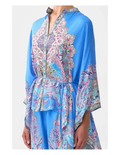 BUTTON THROUGH SCARF BLOUSE