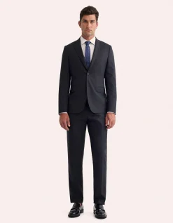 BYRON CHARCOAL WOOL SUIT JACKET