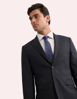 BYRON CHARCOAL WOOL SUIT JACKET
