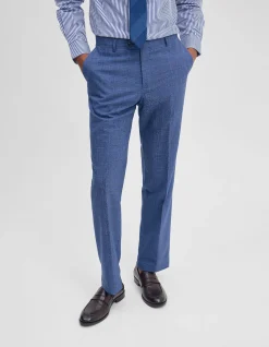 BYRON CHECKED SUIT TROUSER