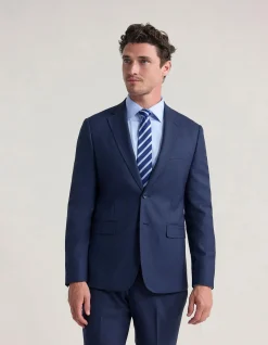 BYRON CHECK WOOL SUIT JACKET