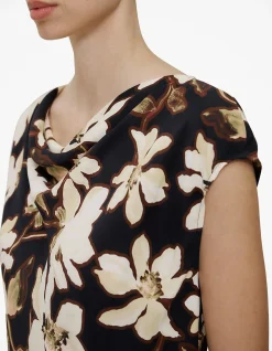 Calais Floral Cap Sleeve Top