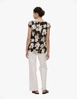 Calais Floral Cap Sleeve Top