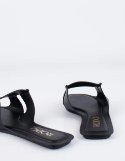 CALF FLAT SANDAL
