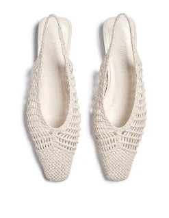 Cali Hand Woven Nappa Leather Flat