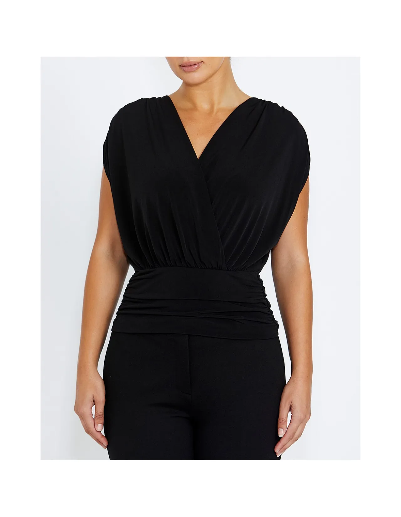 CALISTA BLACK JERSEY TOP