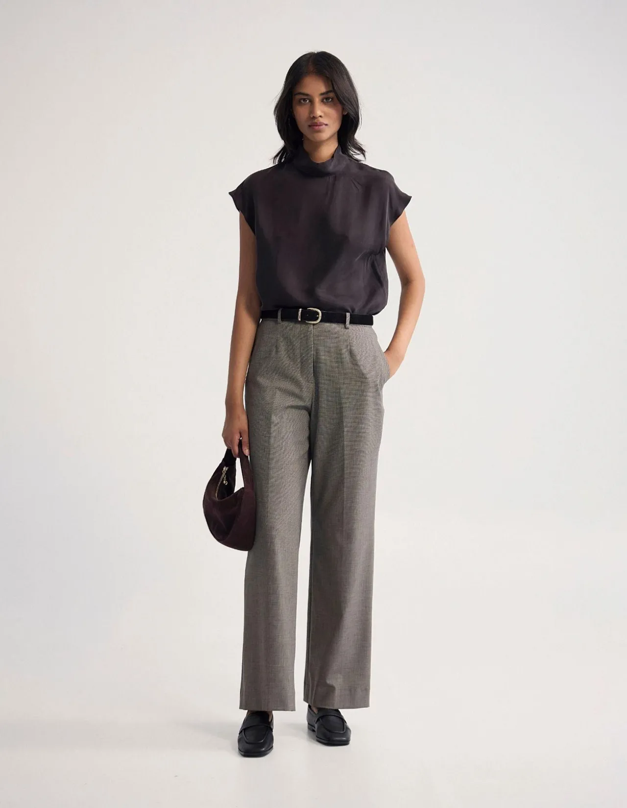 CALISTA STRETCH WOOL BLEND PANT