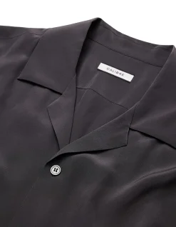 CAMP COLLAR SILK SS SHIRT