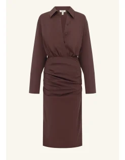 CAMPBELL SHIRT FITTED MIDI DRESS