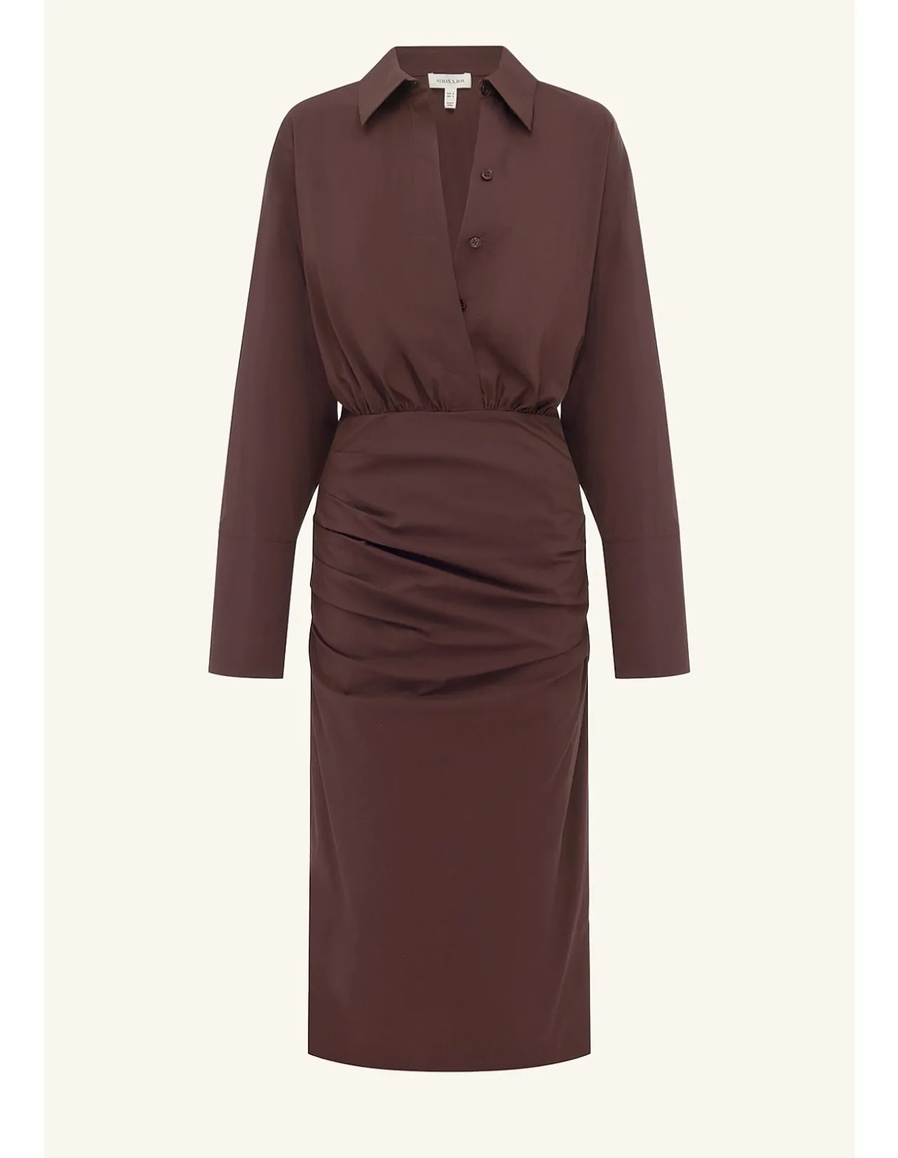 CAMPBELL SHIRT FITTED MIDI DRESS