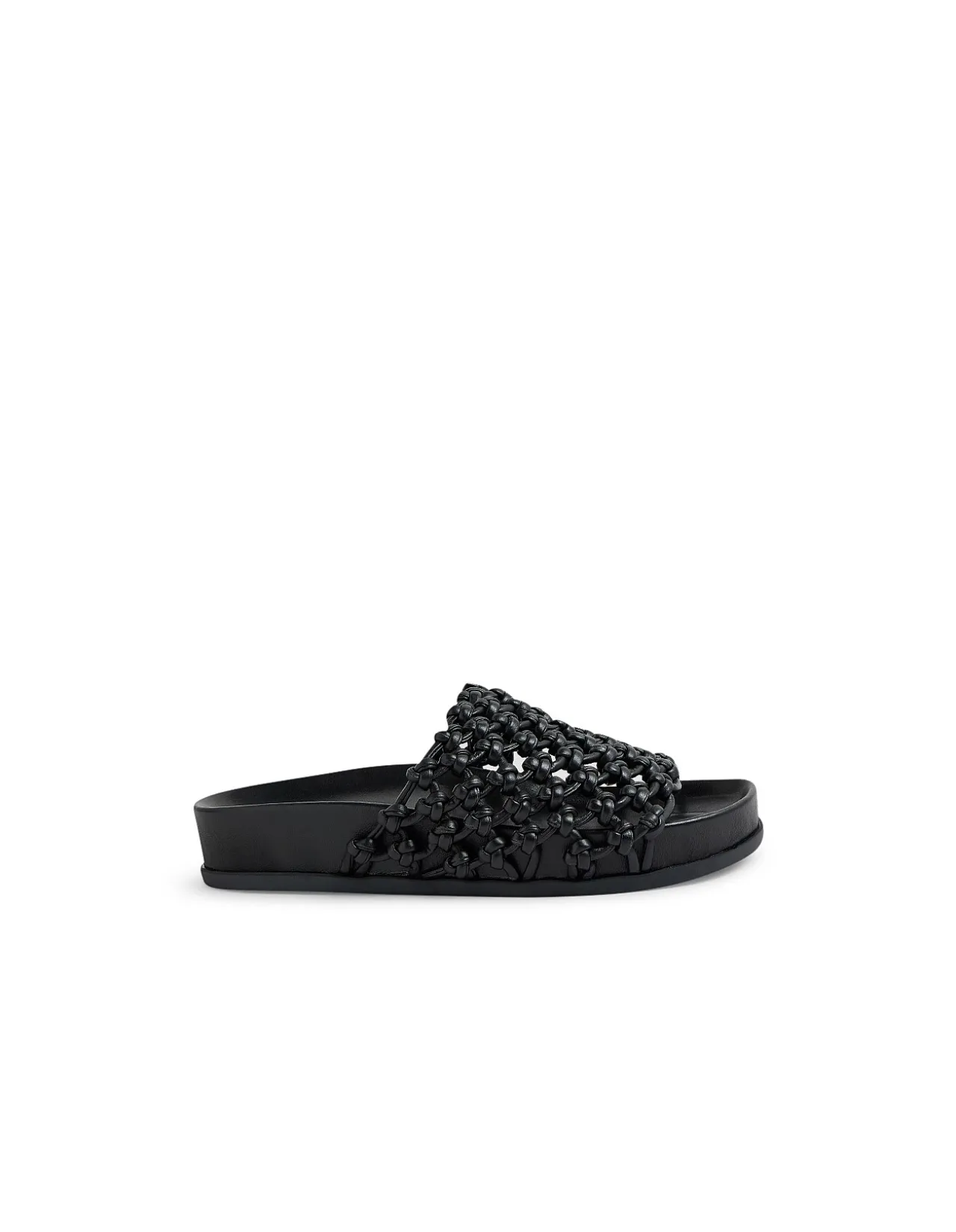 Carila Woven Leather Slide Sandals