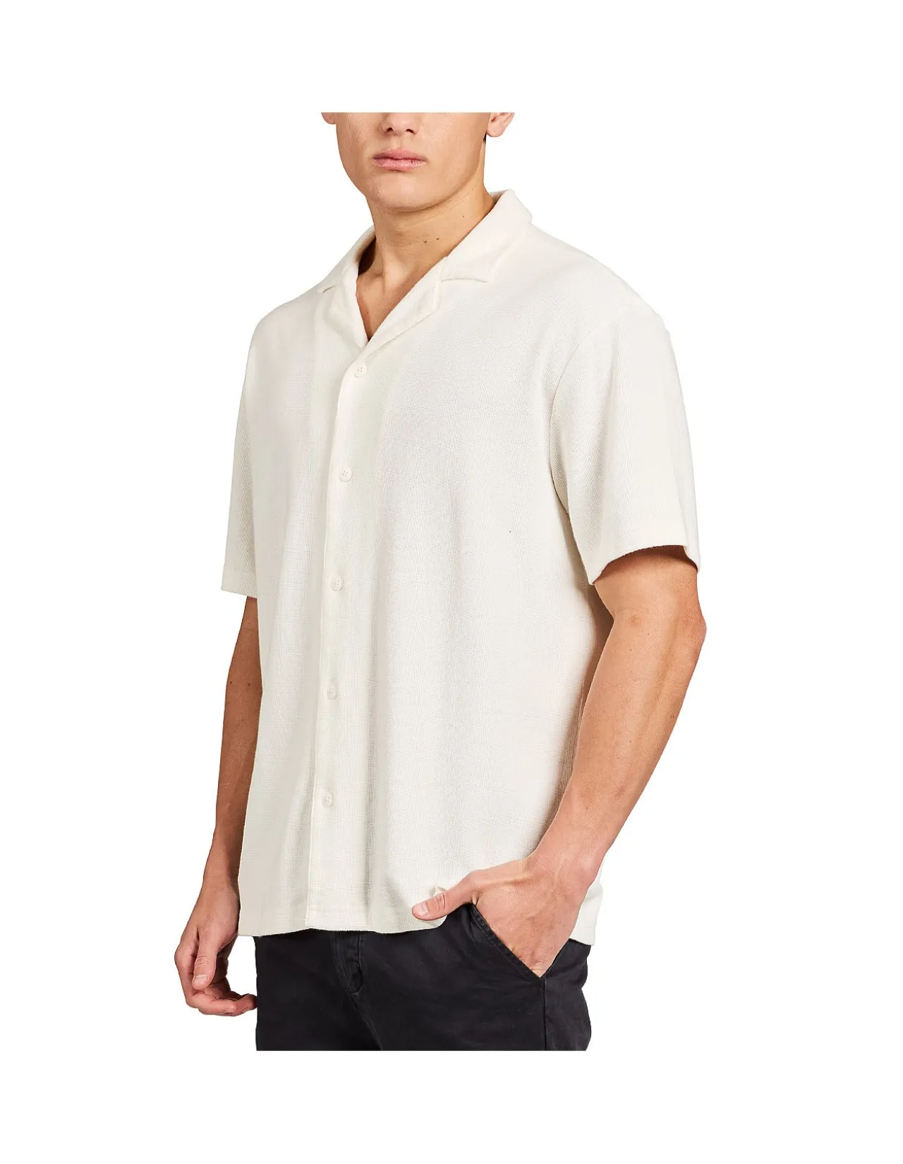 CARLOS COTTON WAFFLE SS SHIRT