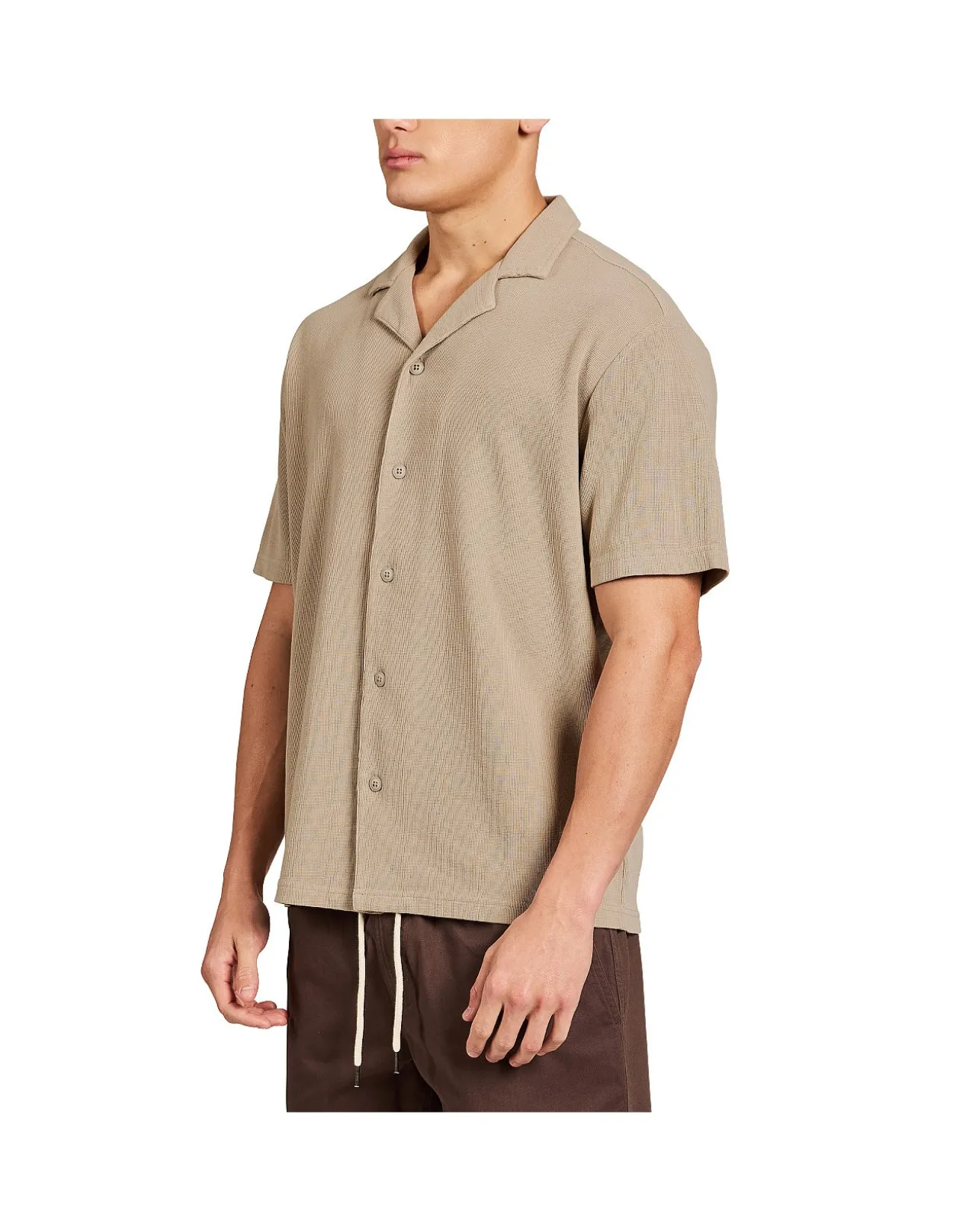 CARLOS COTTON WAFFLE SS SHIRT