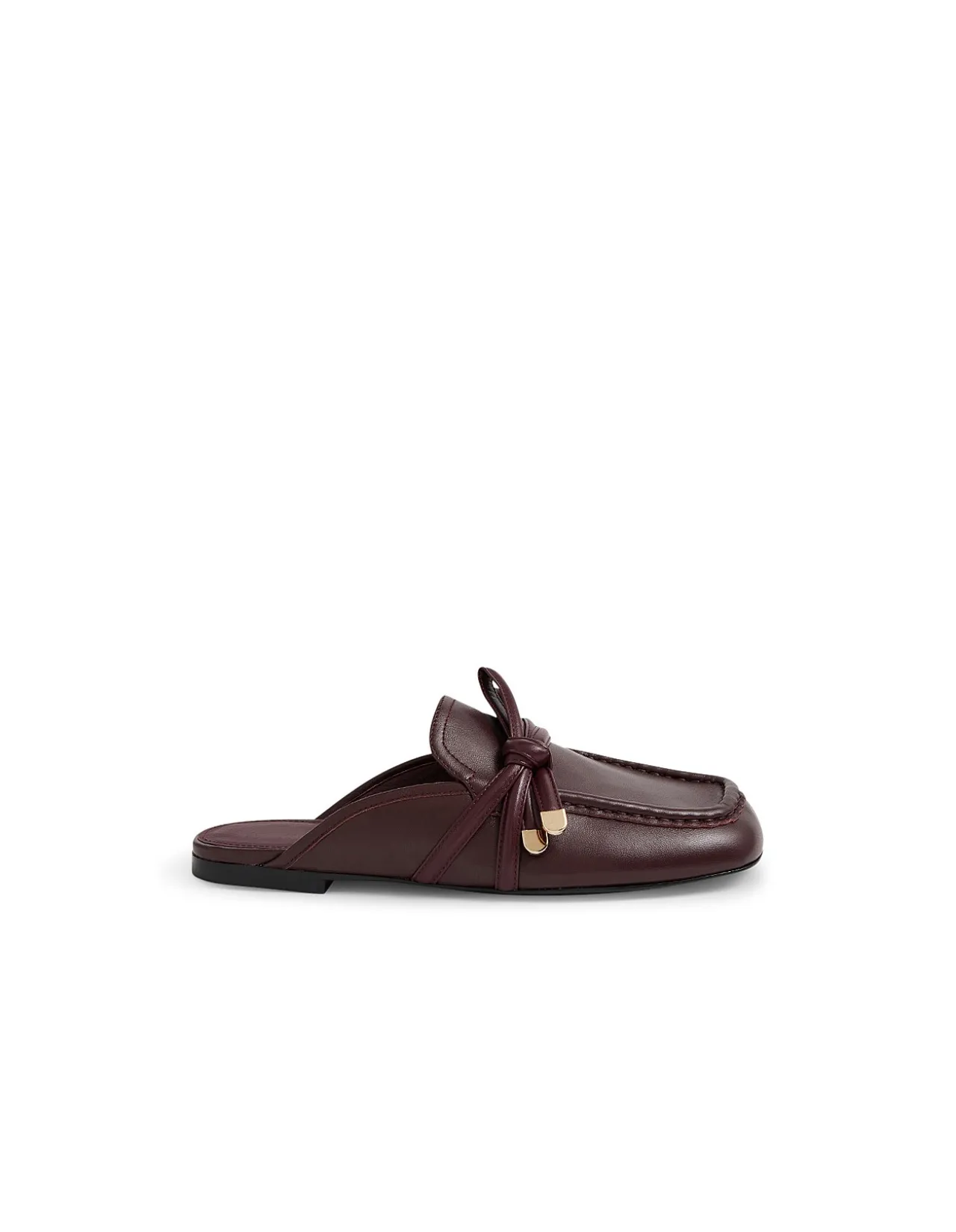 Carmil Knotted Detail Leather Mule Loafers