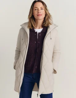 CARTA QUILTED LONGLINE JACKET