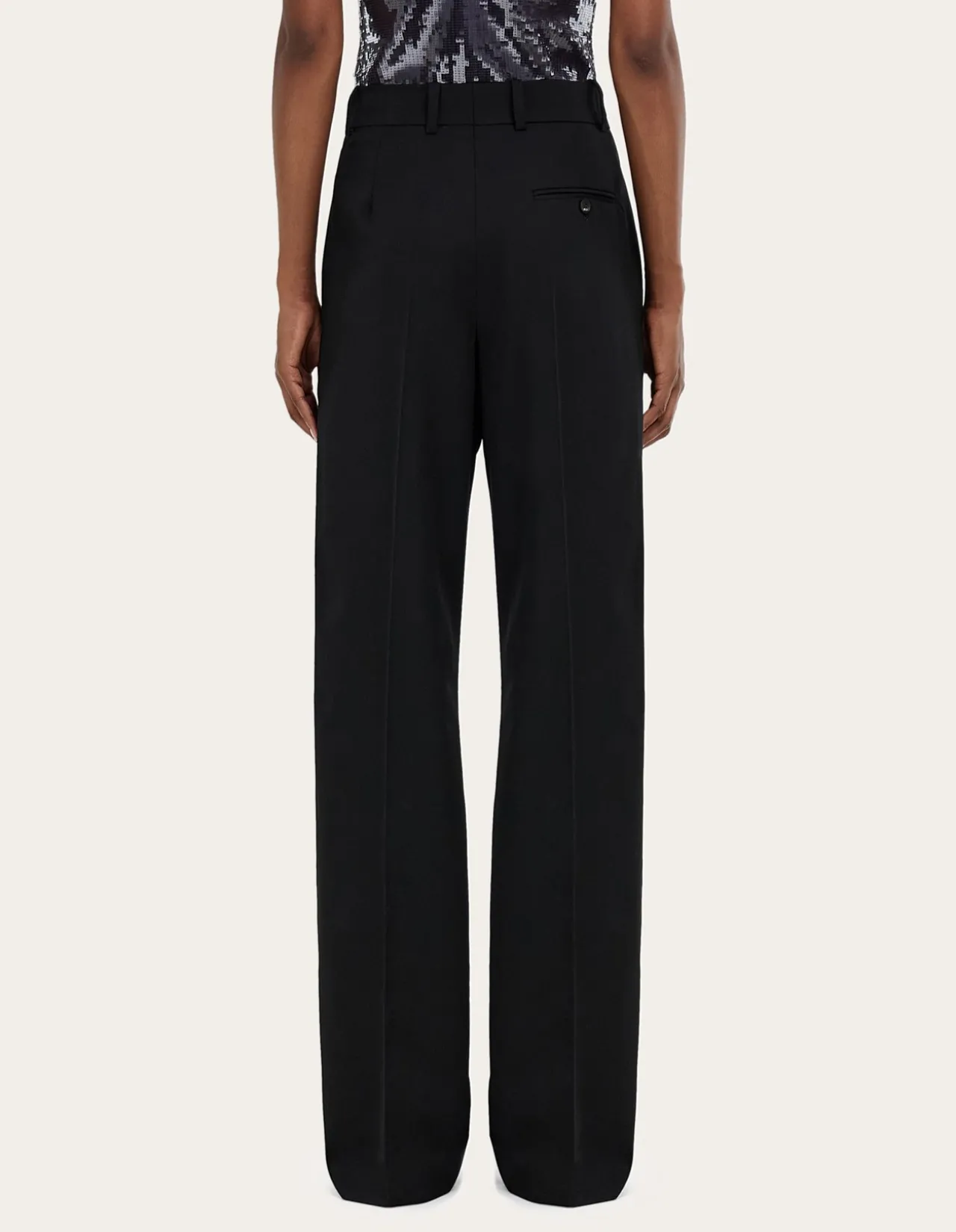 CASHMERE BLEND TAILORED TROUSER