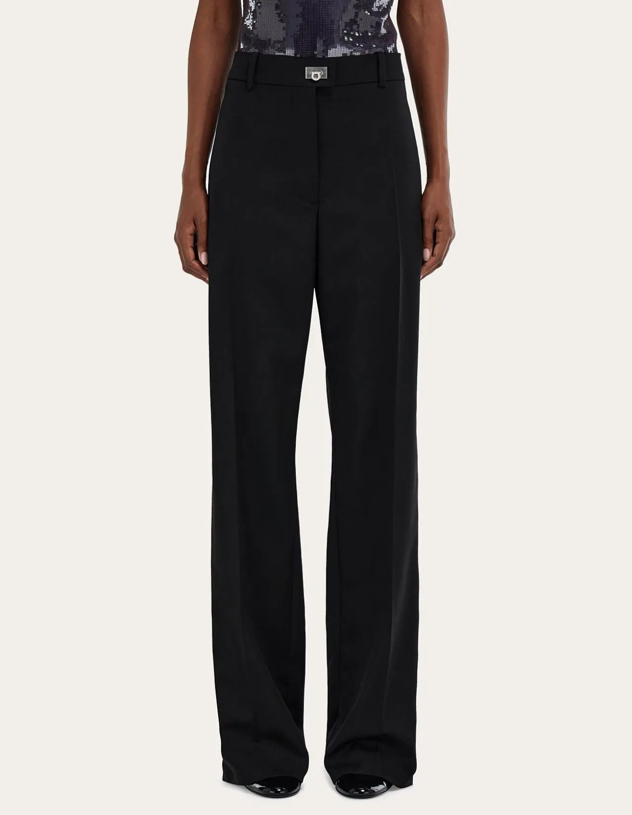 CASHMERE BLEND TAILORED TROUSER