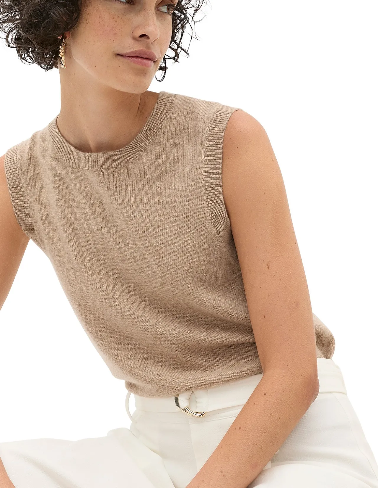 CASHMERE KNIT VEST