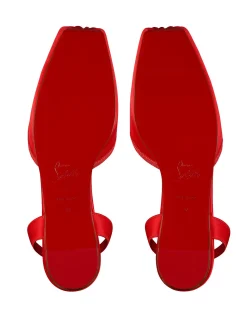 CASSIA LACE UP FLAT CREPE SATIN GRAPEFRUIT FLATS