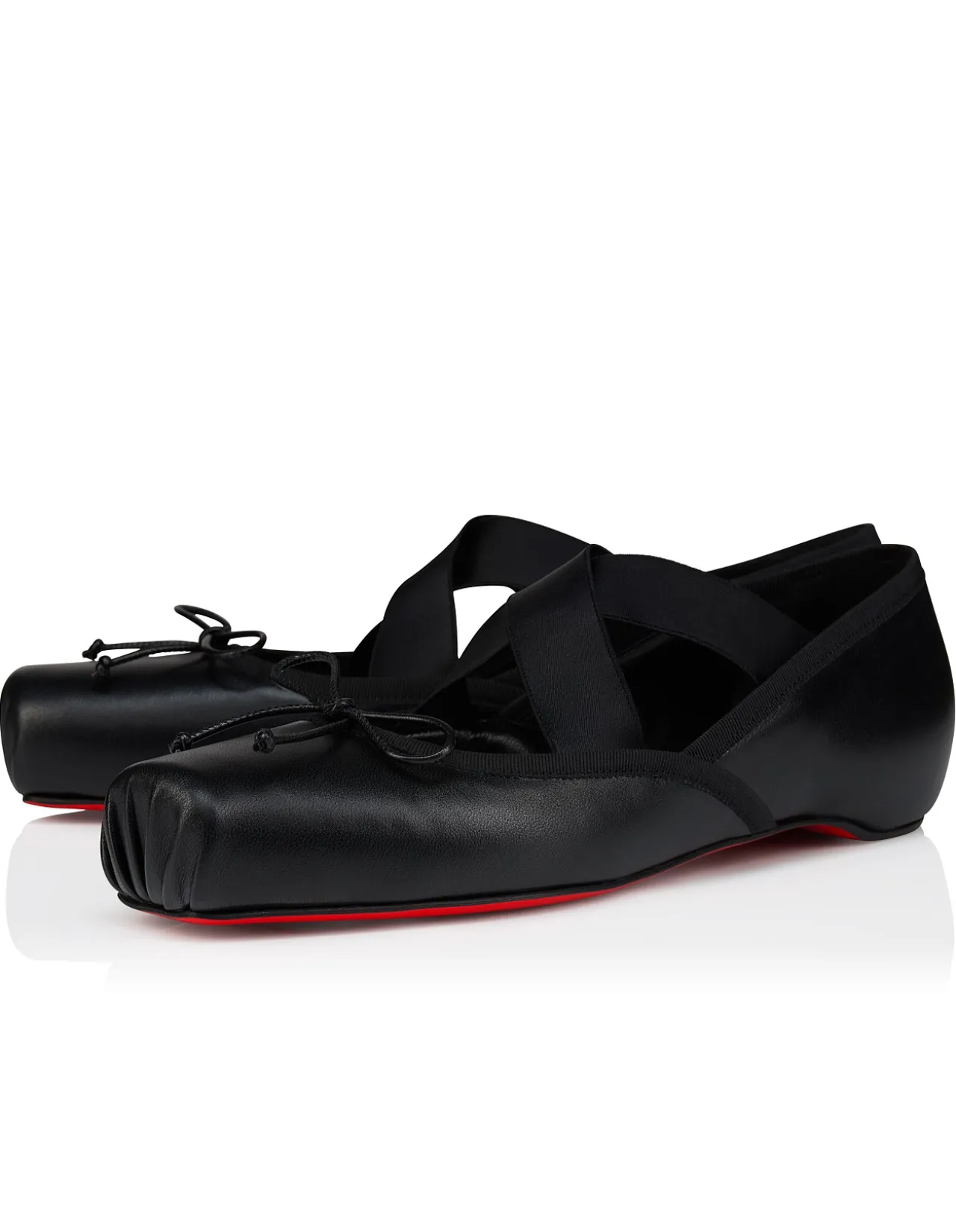 CASSIASTICINA FLAT LEATHER BLACK