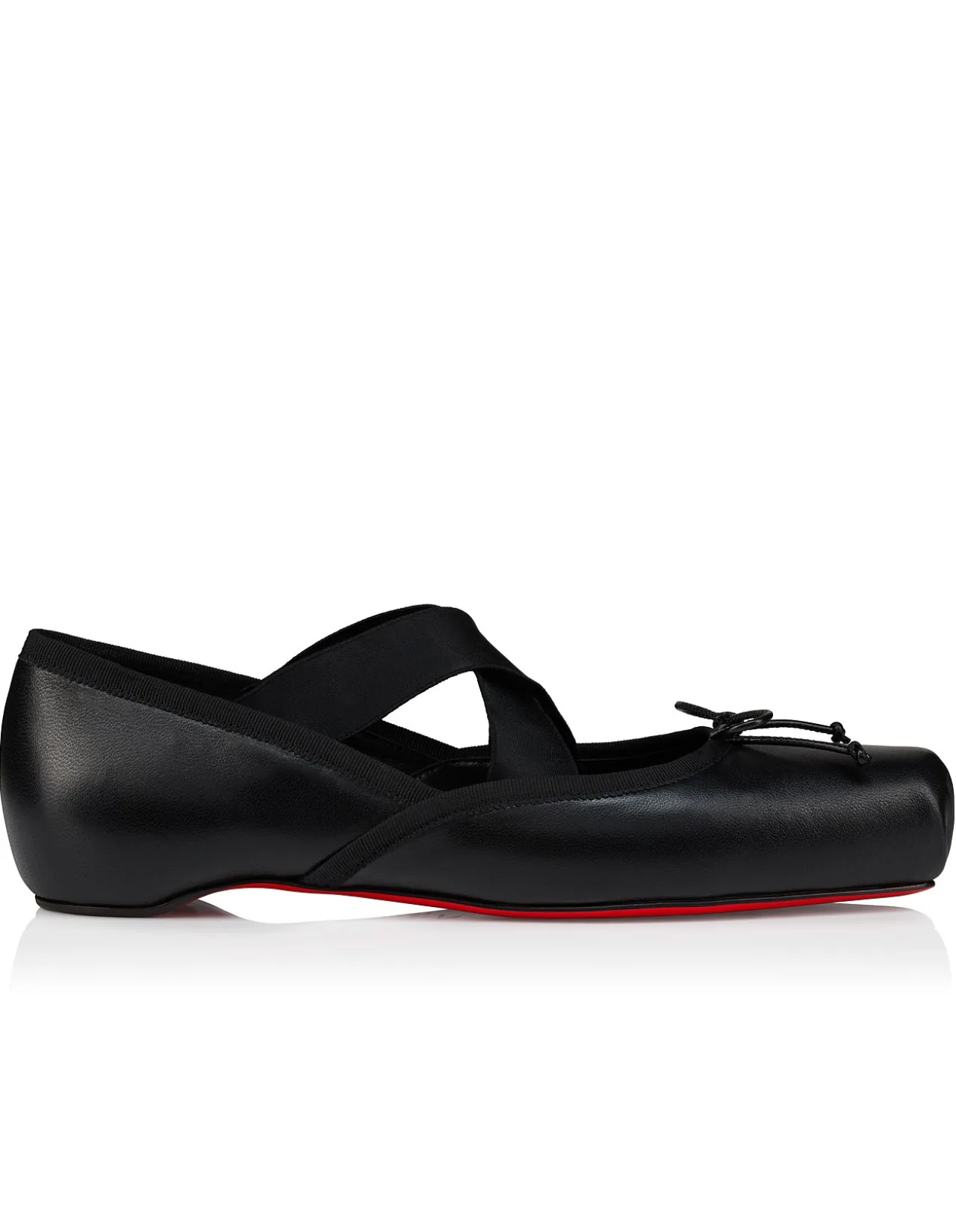 CASSIASTICINA FLAT LEATHER BLACK