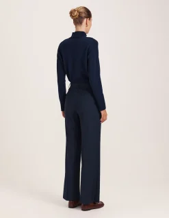 Celeste Wool Straight Leg Pant
