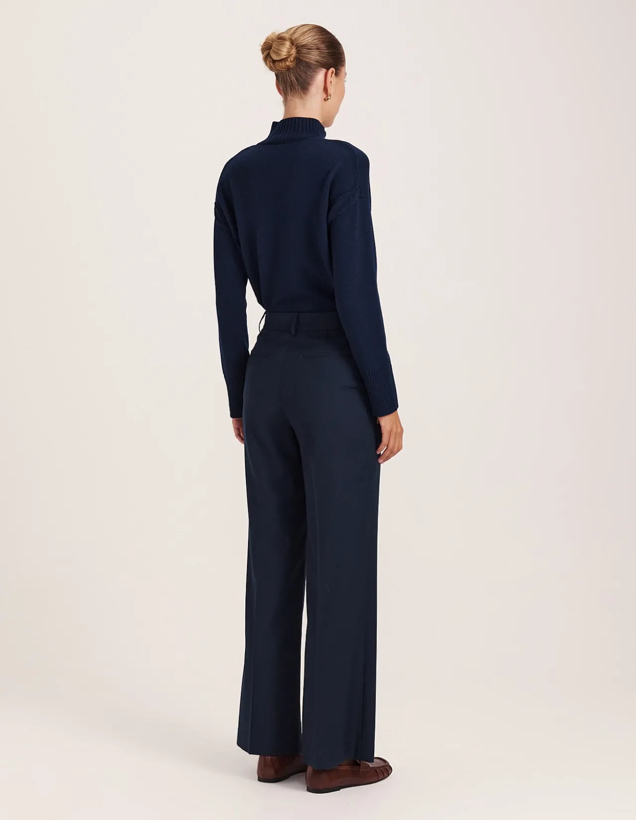 Celeste Wool Straight Leg Pant