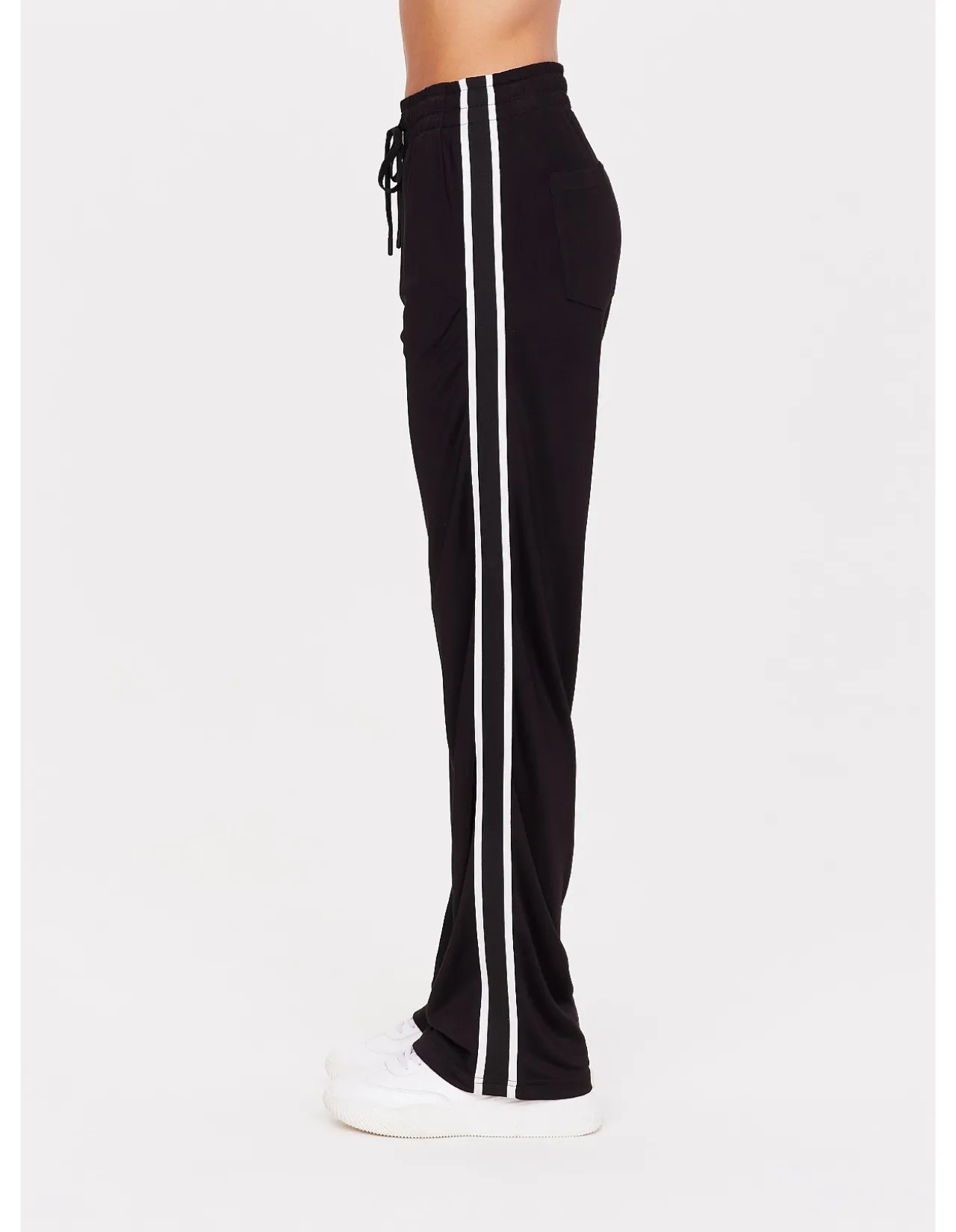 Celeste Relaxed Stripe Leg Jersey Pant