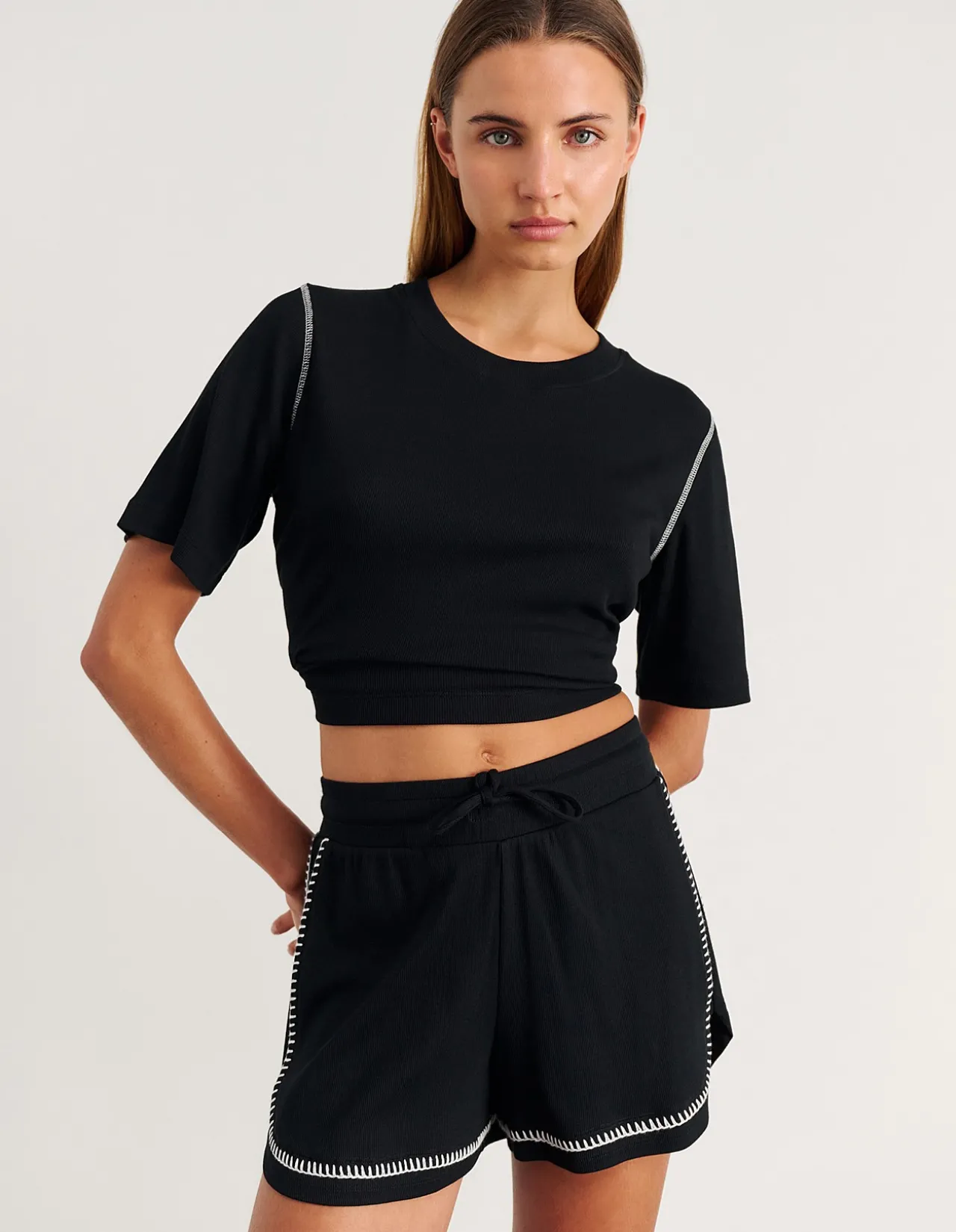 CELINA BLANKET STITCH SHIRT