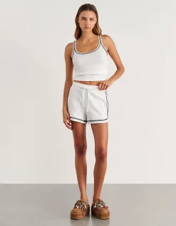 CELINA BLANKET STITCH SHORT