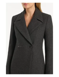 CHARCOAL ITALIAN WOOL COAT