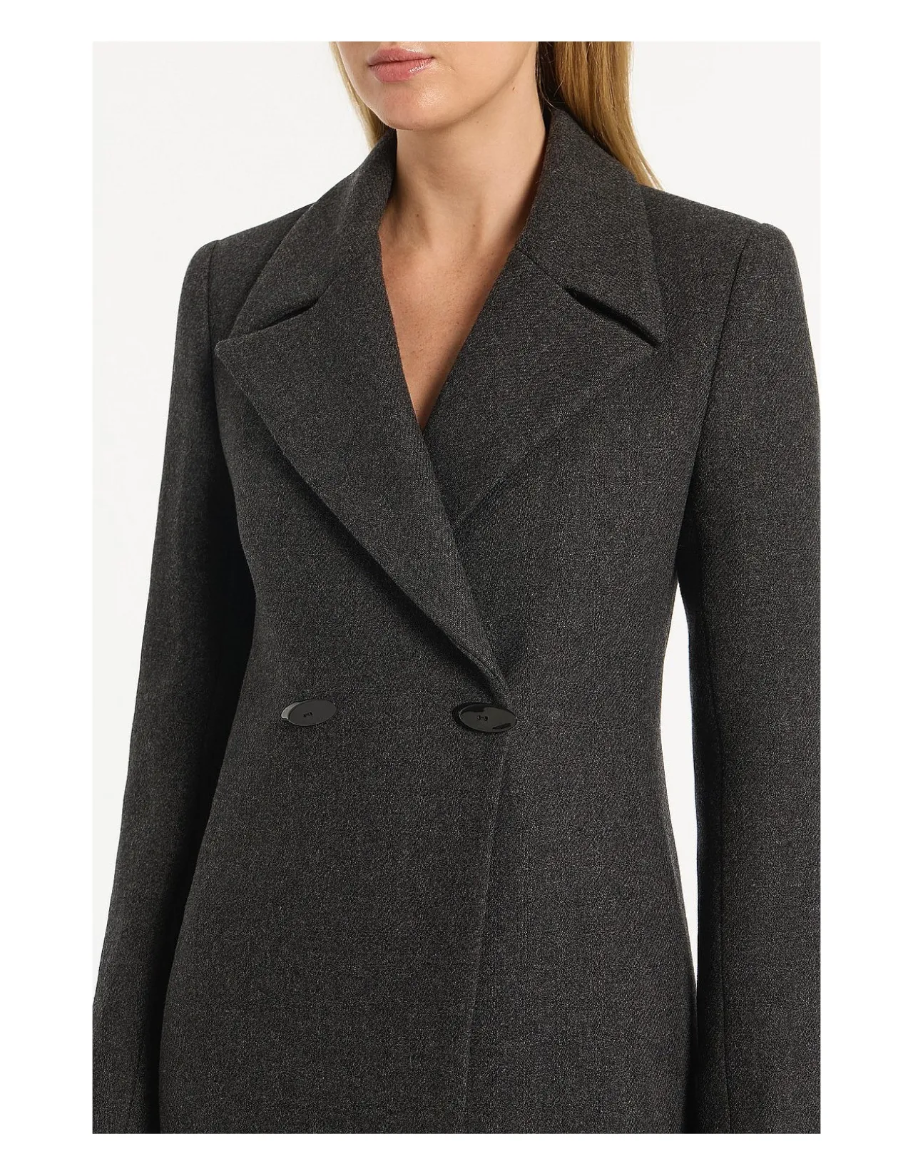 CHARCOAL ITALIAN WOOL COAT