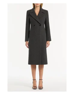 CHARCOAL ITALIAN WOOL COAT