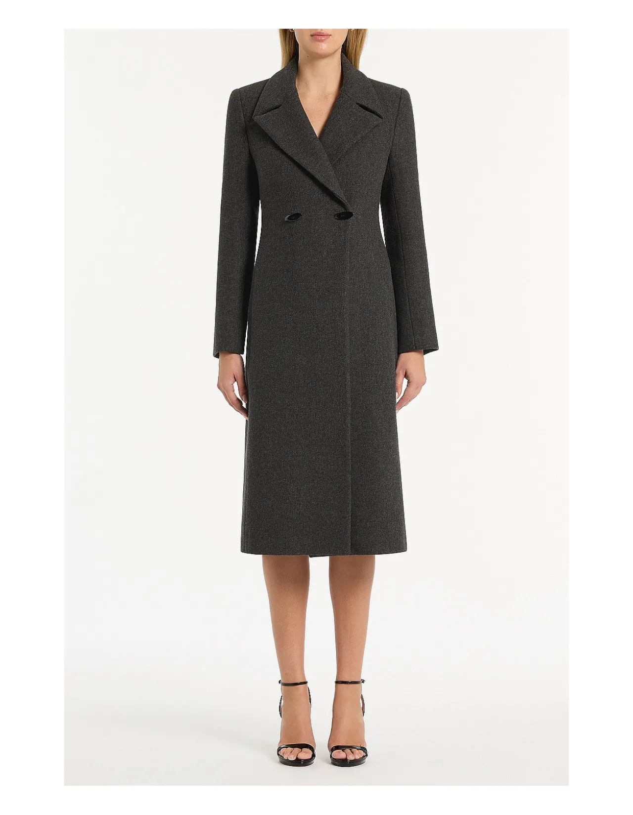 CHARCOAL ITALIAN WOOL COAT
