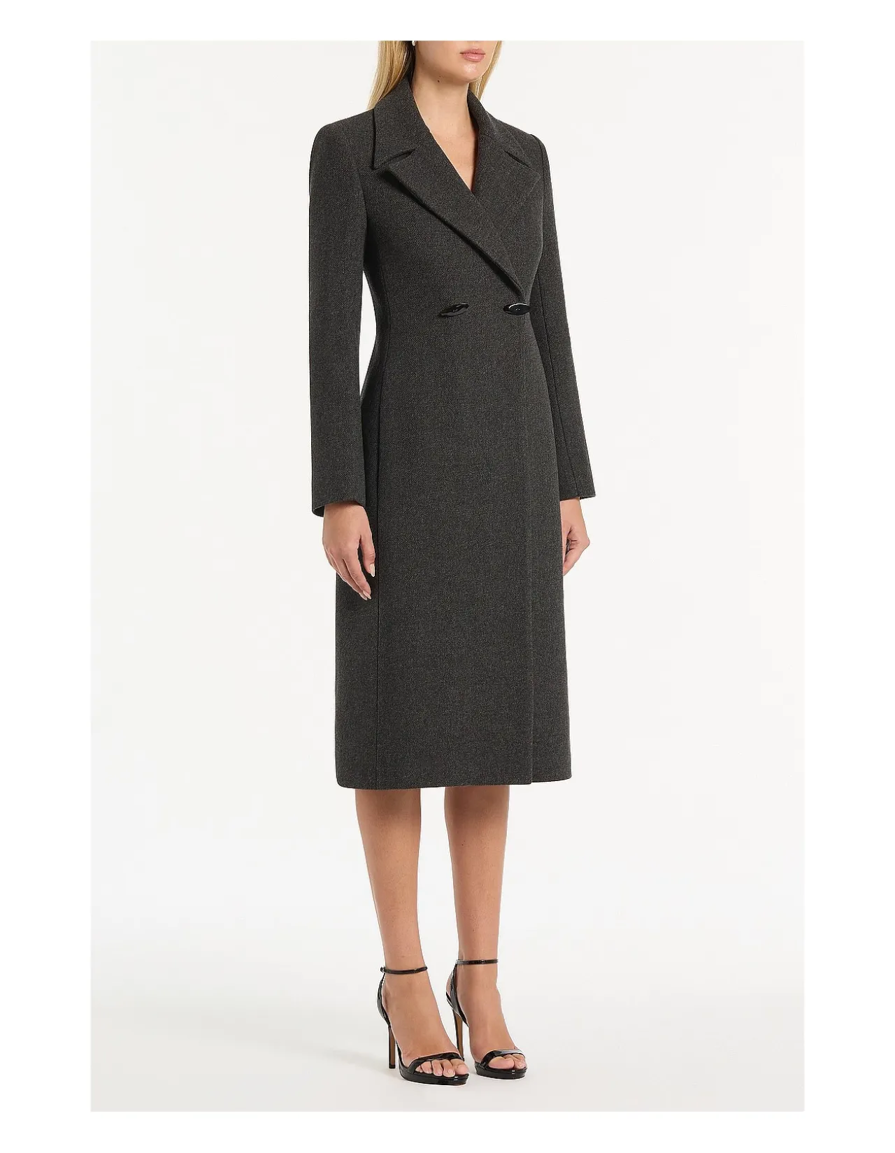 CHARCOAL ITALIAN WOOL COAT