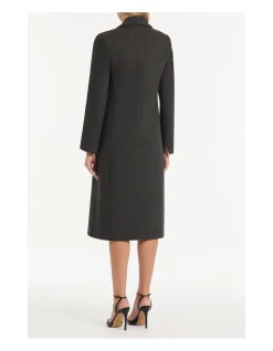 CHARCOAL ITALIAN WOOL COAT