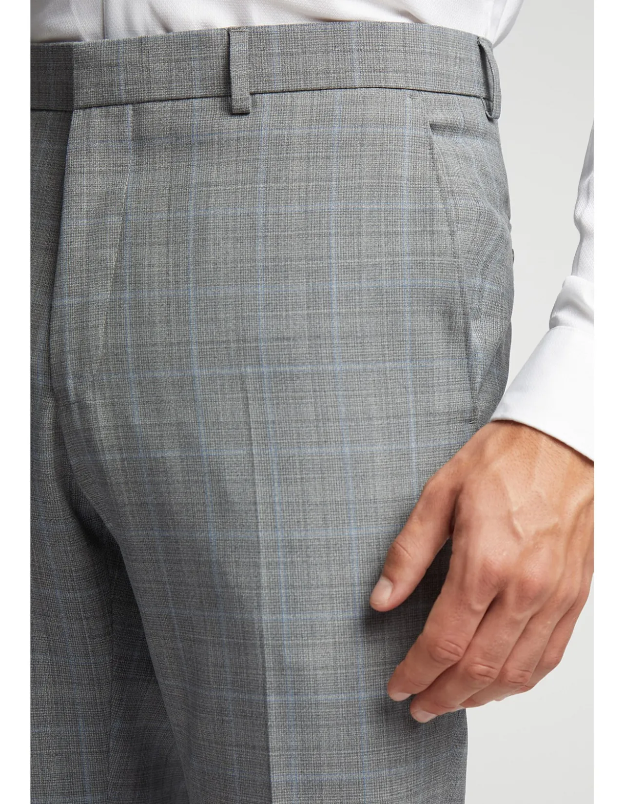 CHECK SUIT TROUSER