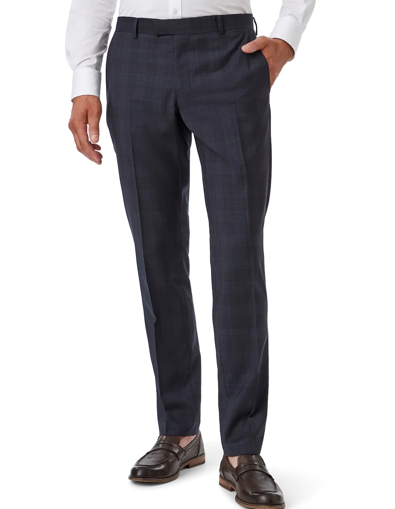 CHECK SUIT TROUSER
