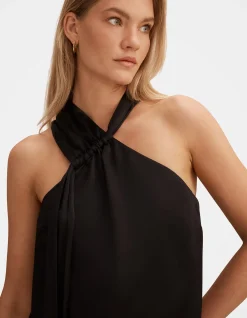 CHRISTINA SATIN RUCHED CAMI TOP