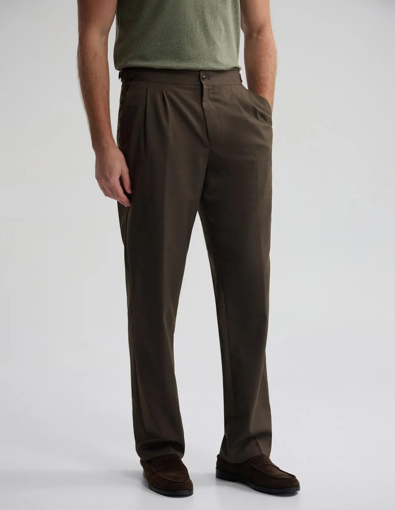 CHRISTOPHER WOOL SUIT TROUSERS
