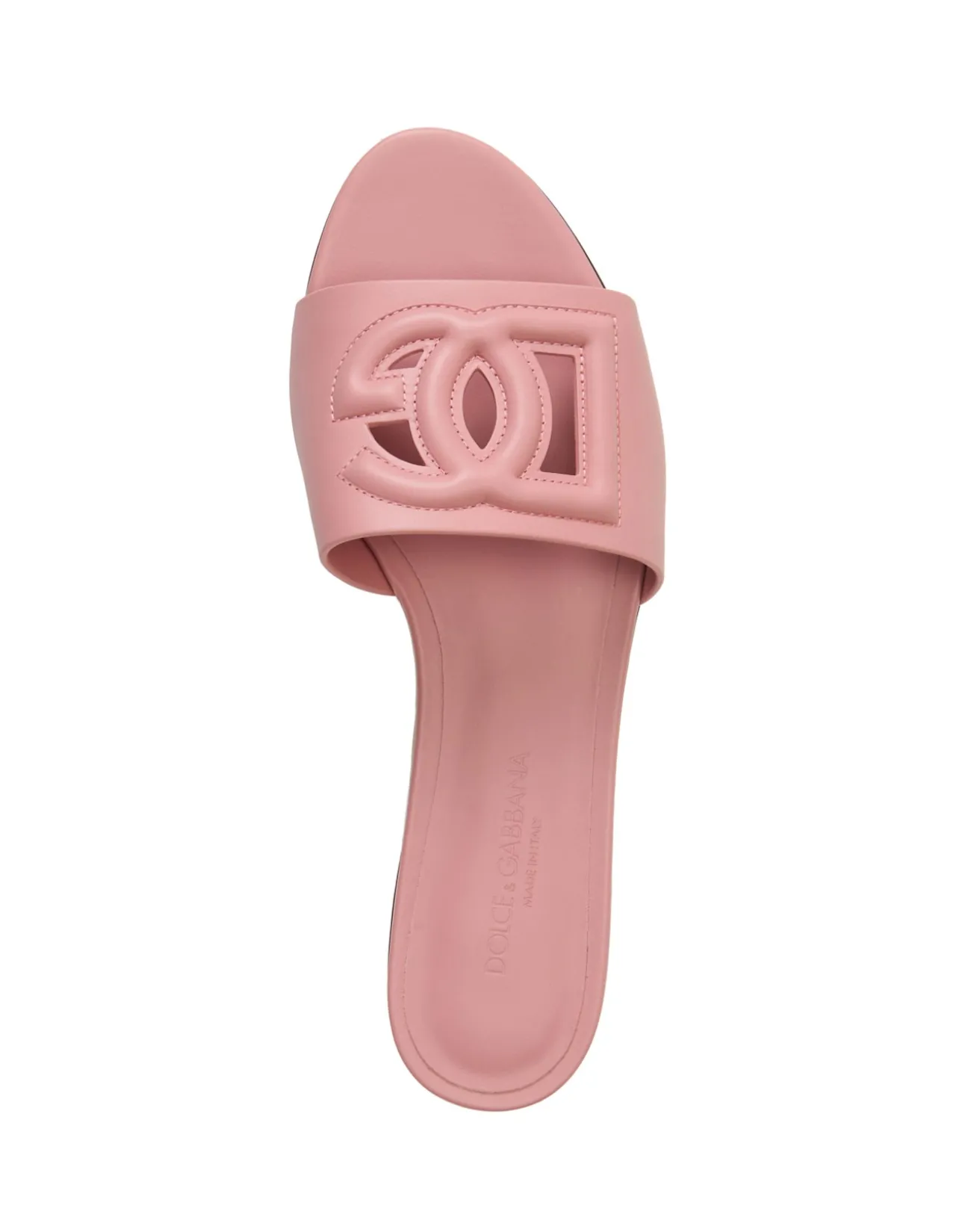 Ciabatta Vitello Liscio Logo Slide Sandals