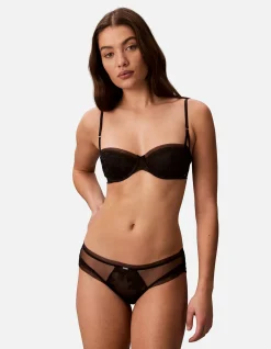 CK BLACK BRIDAL LIGHTLY LINED BALCONETTE